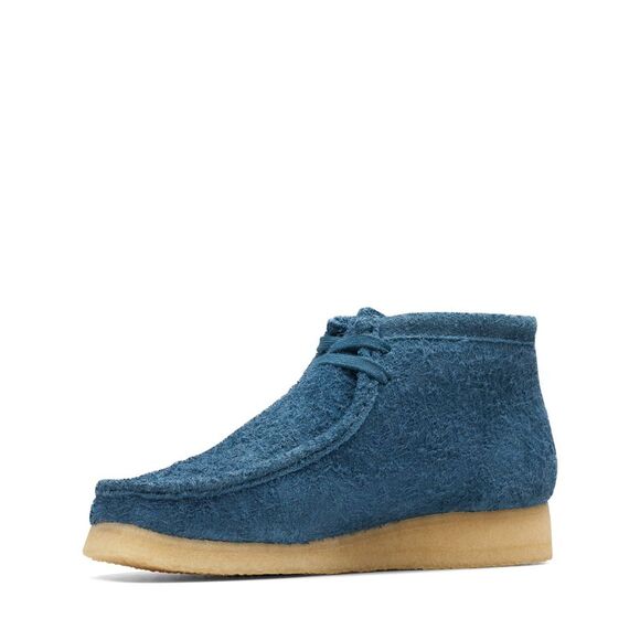 Clarks Mens Wallabee Boot Blue Boots (NWT) - Picture 4 of 6